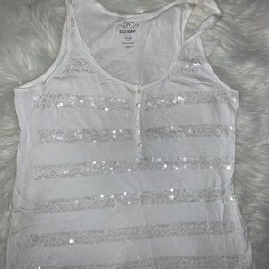 Old navy tank top with sequins